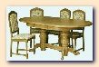 Dining room furniture. Solid wood displayer lunch table and chairs