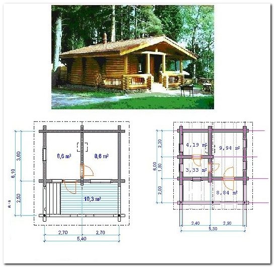 House. Wooden house. Wooden house construction. Wooden house projects
