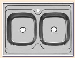 Bowl Kitchen Sink Stainless Steel 