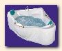 Massage bathtub. Hydromassage bathtub. Baths hydromassage for a bathing room. Acril baths with massage atomizers