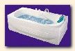 Massage bathtub. Hydromassage bathtub. Baths hydromassage for a bathing room. Acril baths with massage atomizers