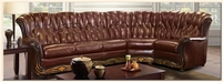 Leather angular Armchair sets furniture