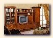 Vitrine solid wood. Home theater wooden furniture. Stand timber