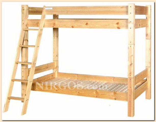 Bunk bed. Solid wood bunk beds. Twin bunk bed with storage box. Solid wood bed