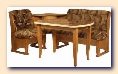 Dining room kitchen furniture :  Kitchen wood bench + Kitchen wood table + 2 Kitchen wood chair