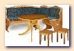 Dining room kitchen furniture :  Kitchen wood bench + Kitchen wood table + 2 Kitchen wood chair 