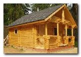 Деревянный дом из оцилиндрованного бревна. Производство и строительство. Типовой  проект дома из оцилиндрованного бревна.  