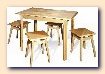 Dining room kitchen furniture : Kitchen wood table + 4 Kitchen wood chair 