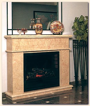  Fireplaces from a marble and travertine. Manufacture and sale of products from a natural stone - a marble, marble, travertine, a granite. Floorslabs facing and Floorslabs a floor 
