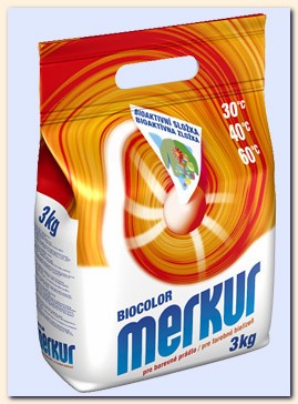 Бесфосфатный стиральный порошок MERKUR BIO COLOR - Автомат. Цена. Опт. Производство и продажа