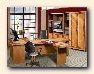 Solid wood office furniture. Office wood cabinet.