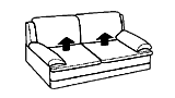 Mecanisme transformation de meubles. Mecanisme de canape, divan - lit.