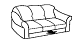 Mechanismen Möbel. Transformation Sofa