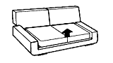 Mecanisme transformation de meubles. Mecanisme de canape, divan - lit.