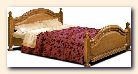 postele  z masívu dub, døevìna postel